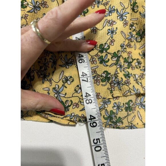 Max Studio Tiered Maxi Ruffle Dress sz xs Floral Smocked Soft Feminine Country - Picture 8 of 9